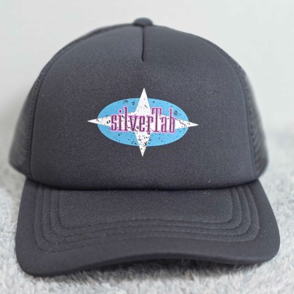 Levi's Silvertab Iconic Mesh Men's Trucker Adjustable Snapback Hat Cap Black NWT
